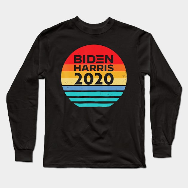 Biden Harris Shirt Women Men Retro Vintage 2020 Democrat T-Shirt Long Sleeve T-Shirt by Danielss